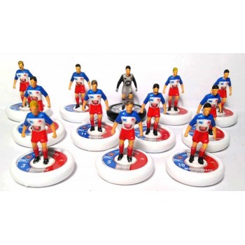 Subbuteo Andrew Table Soccer Olympiacos 1983-84 away kit Champions Cup on WSB professional bases